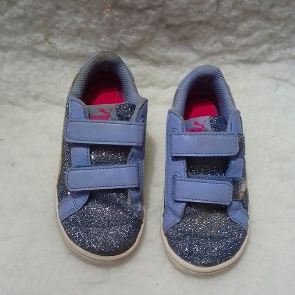 Puma sneakers US 9C. Girls sparkle lavender - Picture 1 of 7